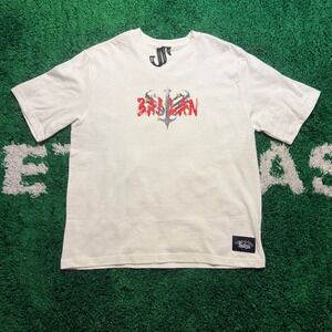 Sinner Seeking Let It Rot Graphic T-Shirt‎ Oversized Fit Cream